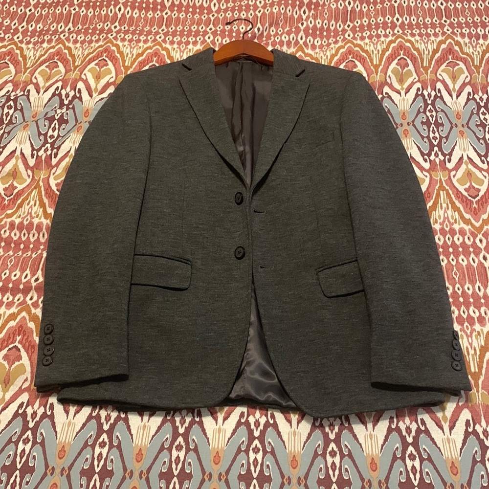 Calvin Klein 36S Blazer Jacket Charcoal Gray